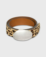 Load image into Gallery viewer, 1.5" Conroy Belt in Leopard Calf Hair

