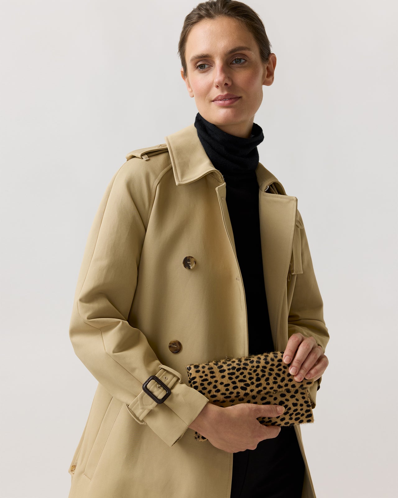 Paige Clutch in Spotted Animal Calf Hair