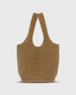 Load image into Gallery viewer, Paola Bucket Bag in Tan Shearling
