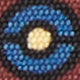 Silk Print Tie in Burgundy/Blue/Butter Circle