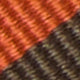 Hand-Rolled Silk Woven Tie in Brown/Harbor/Orange Stripe