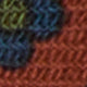 Hand-Rolled Wool Print Tie in Red/Blue/Olive Foulard