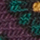 Hand-Rolled Wool Print Tie in Plum/Hunter Square Flower