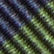Hand-Rolled Silk/Cotton Woven Tie in Navy/Berry/Gold Stripe