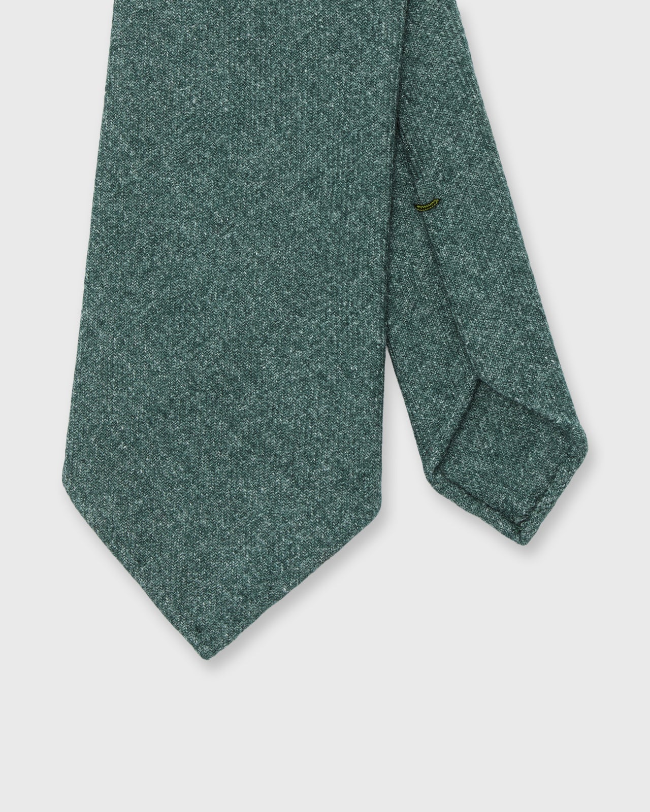 Hand-Rolled Wool/Cotton/Cashmere Woven Tie in Heather Hunter