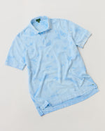 Load image into Gallery viewer, Court Polo in Sky/White Tie-Dye Pima Pique
