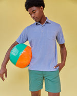 Load image into Gallery viewer, Zip-Front Mid-Length Swim Short in Pine Nylon
