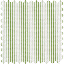 Made-to-Order Classic Shirtwaist Dress in Green Hairline Stripe Poplin