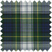 Made-to-Order Designer Tunic in Navy/Green Gordon Tartan Poplin