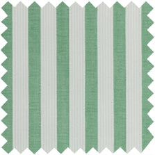 Made-to-Order Classic Shirtwaist Dress in Green/White Corded Stripe