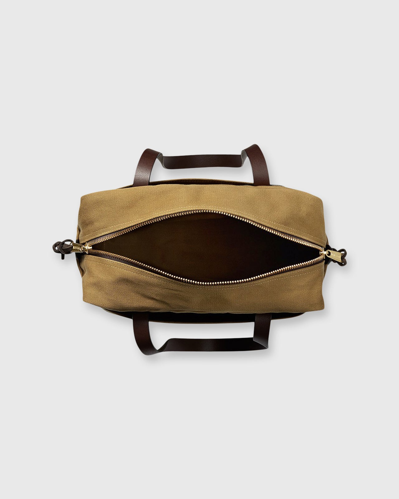 Zip-Top Tote Bag Tan