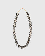 Load image into Gallery viewer, Flat Disk Cowbone Beads Brown/White
