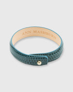 Load image into Gallery viewer, 0.5" Lizard Cuff Bracelet Dark Teal
