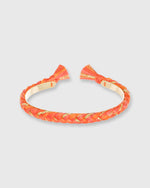 Load image into Gallery viewer, Copacabana Thin Braided Bangle Geranium Orange
