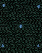 Load image into Gallery viewer, Silk Knit Tie Hunter/French Blue Dot
