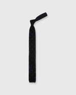 Load image into Gallery viewer, Silk Knit Tie Navy/French Blue Dot
