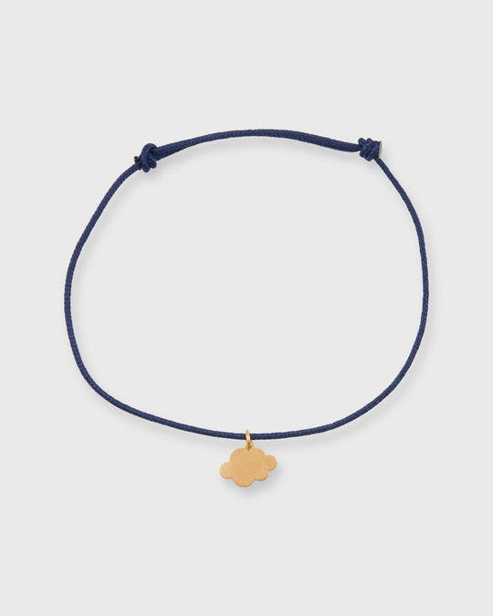 Small Heaven Charm Bracelet in Gold/Assorted Color Cord