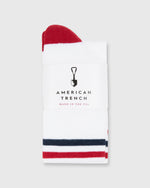 Load image into Gallery viewer, Kennedy Luxe Athletic Socks White
