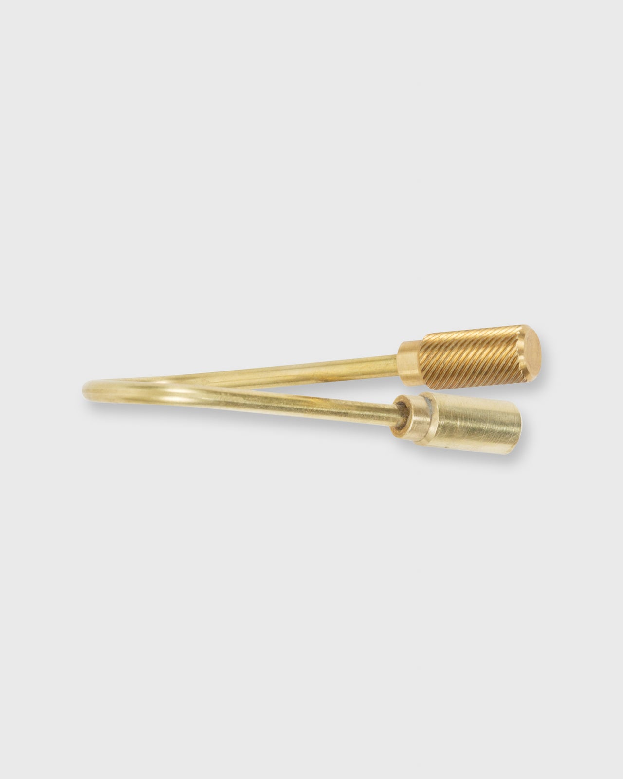 Closed Helix Key Ring Brass
