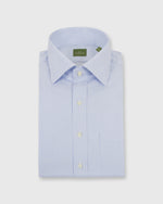 Load image into Gallery viewer, Spread Collar Dress Shirt Sky Graph Check Poplin
