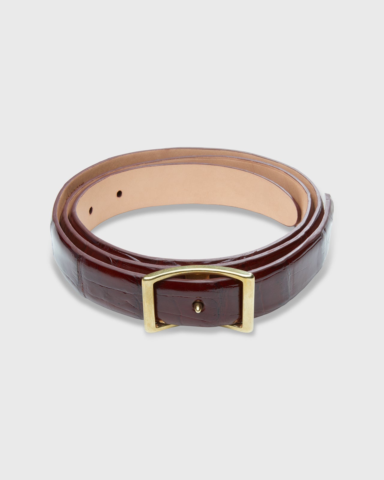 1" Conroy Belt in Bourbon Alligator