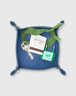 Load image into Gallery viewer, Soft Small Square Tray Deep Blue Alce Leather
