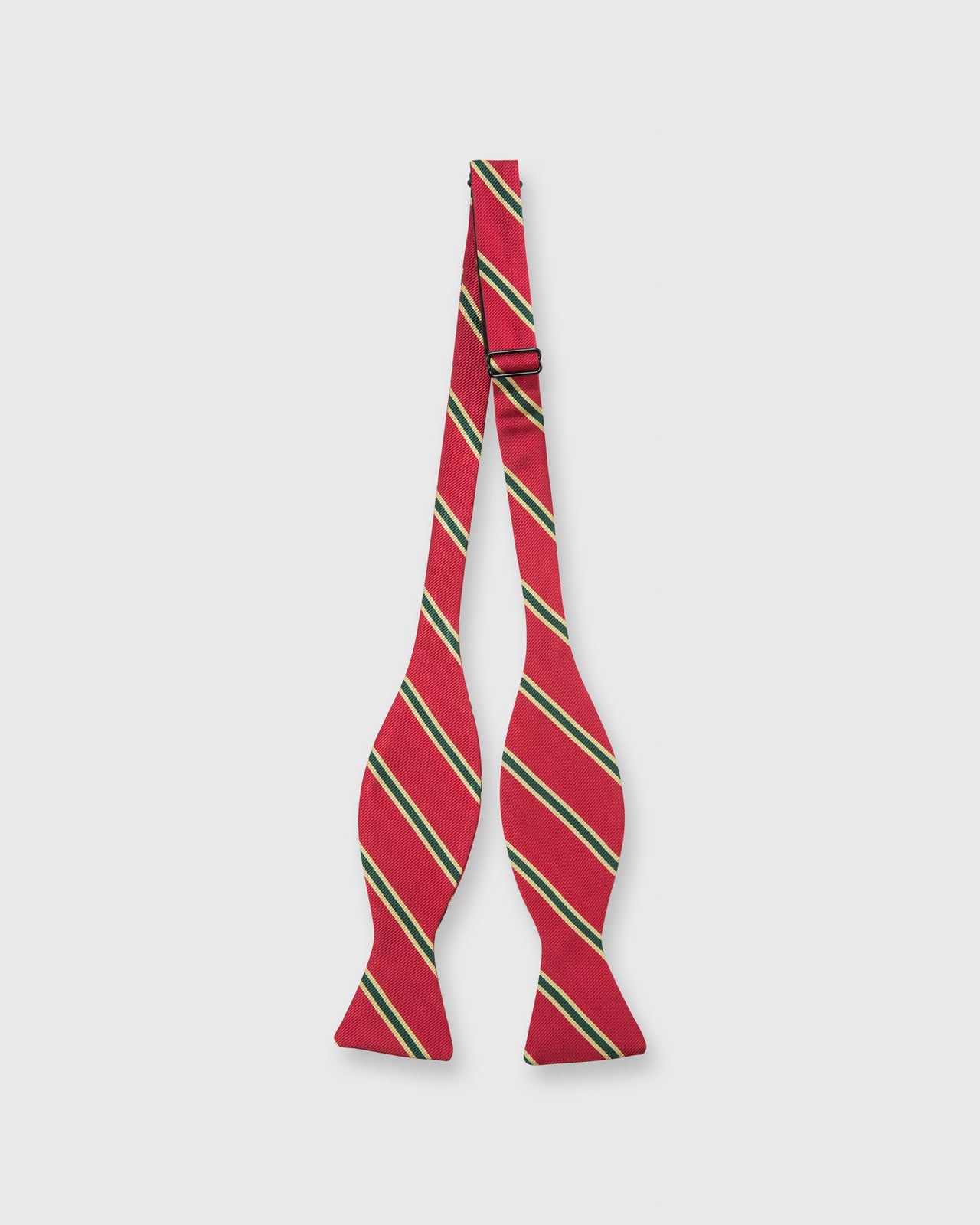 Silk Woven Bow Tie Red/Green/Gold Dragoons 6th Stripe