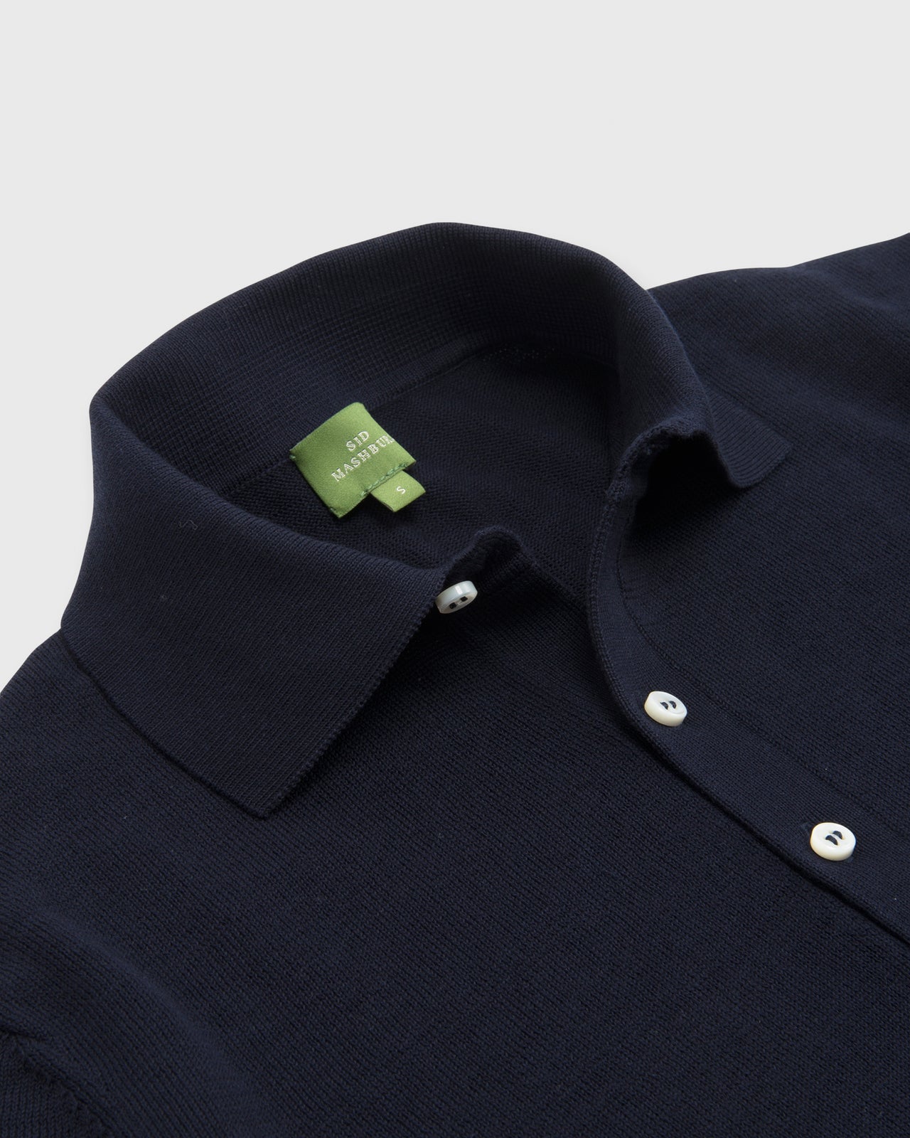 Rally Polo Sweater Navy Cotton