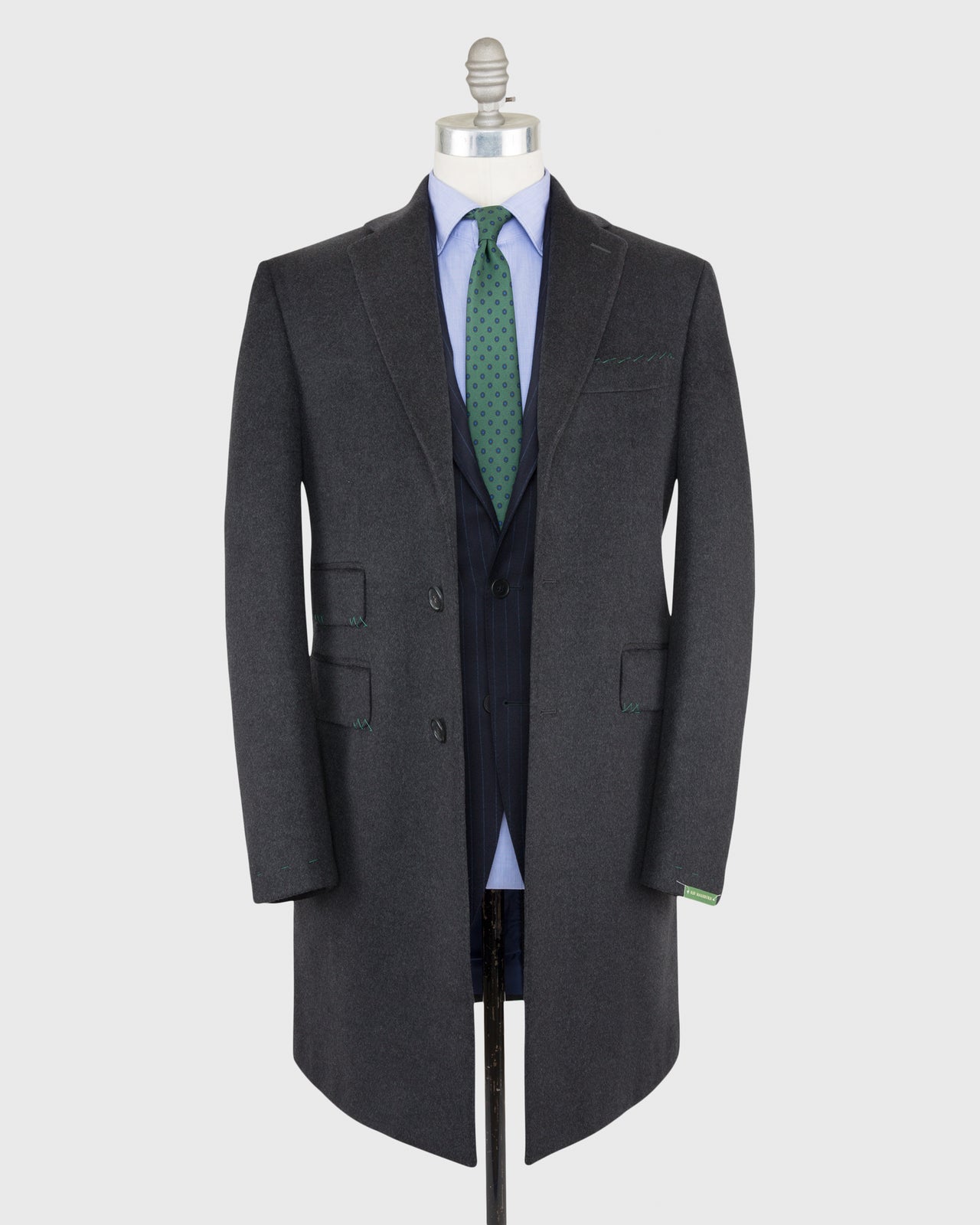 Kincaid No. 3 Topcoat Charcoal Wool Flannel