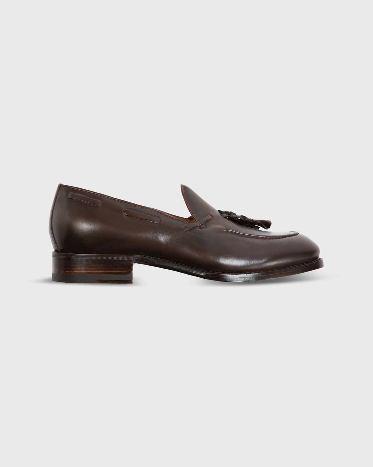 Italian Tassel Loafer Dark Brown Calfskin