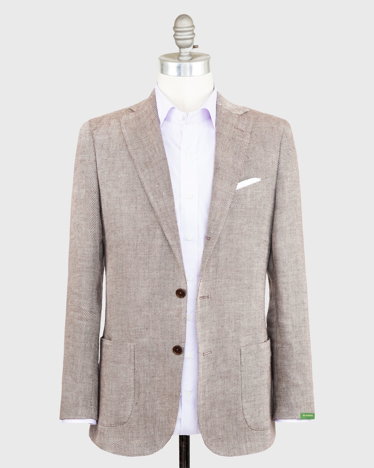 Virgil No. 2 Jacket Brown/Sand Linen Twill