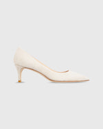 Load image into Gallery viewer, Kitten Heel Pointed-Toe Pump Light Sand Suede

