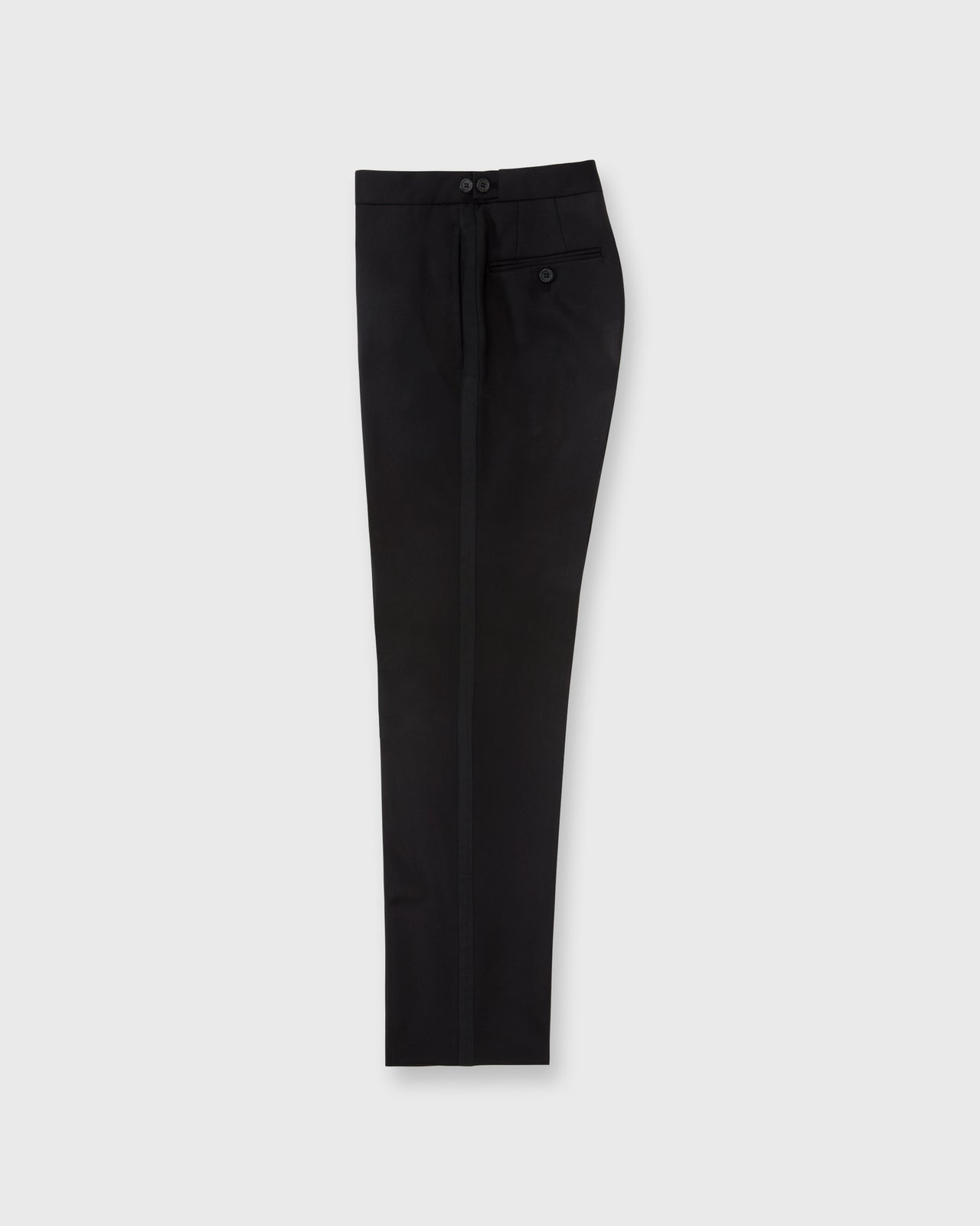 Virgil No. 3 Shawl Collar Tuxedo in Black Wool with Silk Grosgrain Trim