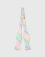 Load image into Gallery viewer, Cotton Woven Bow Tie Pale Olive/Pink Multi Madras
