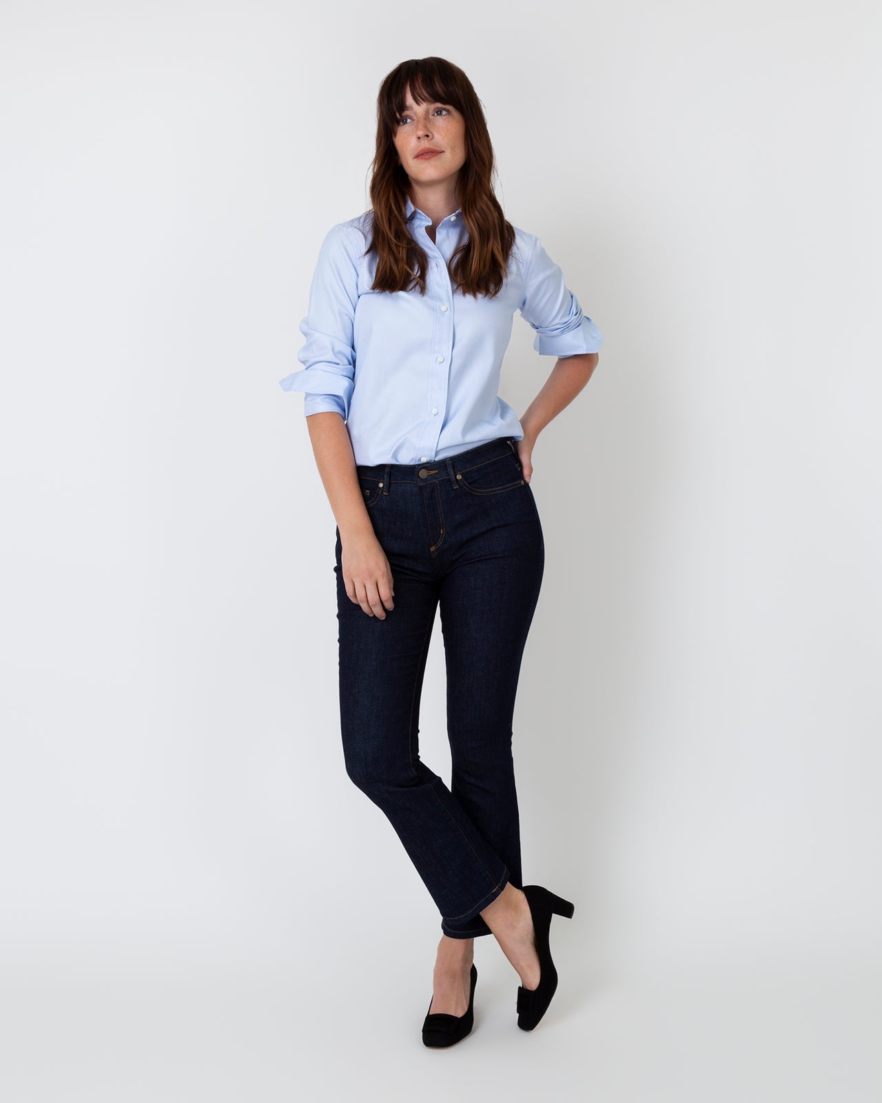 Icon Spread Shirt in Sky Blue Roxford