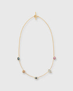 Load image into Gallery viewer, Five Mini Charm Necklace Gold Plated
