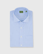Load image into Gallery viewer, Spread Collar Sport Shirt Blue Small Gingham Poplin
