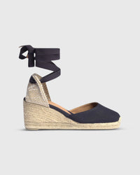 Low Carina Espadrille Navy Canvas