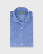 Load image into Gallery viewer, Spread Collar Sport Shirt in Periwinkle Corduroy
