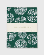 Load image into Gallery viewer, Bandana Green Pom Flower Print Poplin
