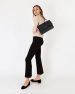 Load image into Gallery viewer, Rectangle Accordion Bag in Navy Leather
