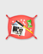 Load image into Gallery viewer, Soft Medium Rectangle Tray in Geranium Leather
