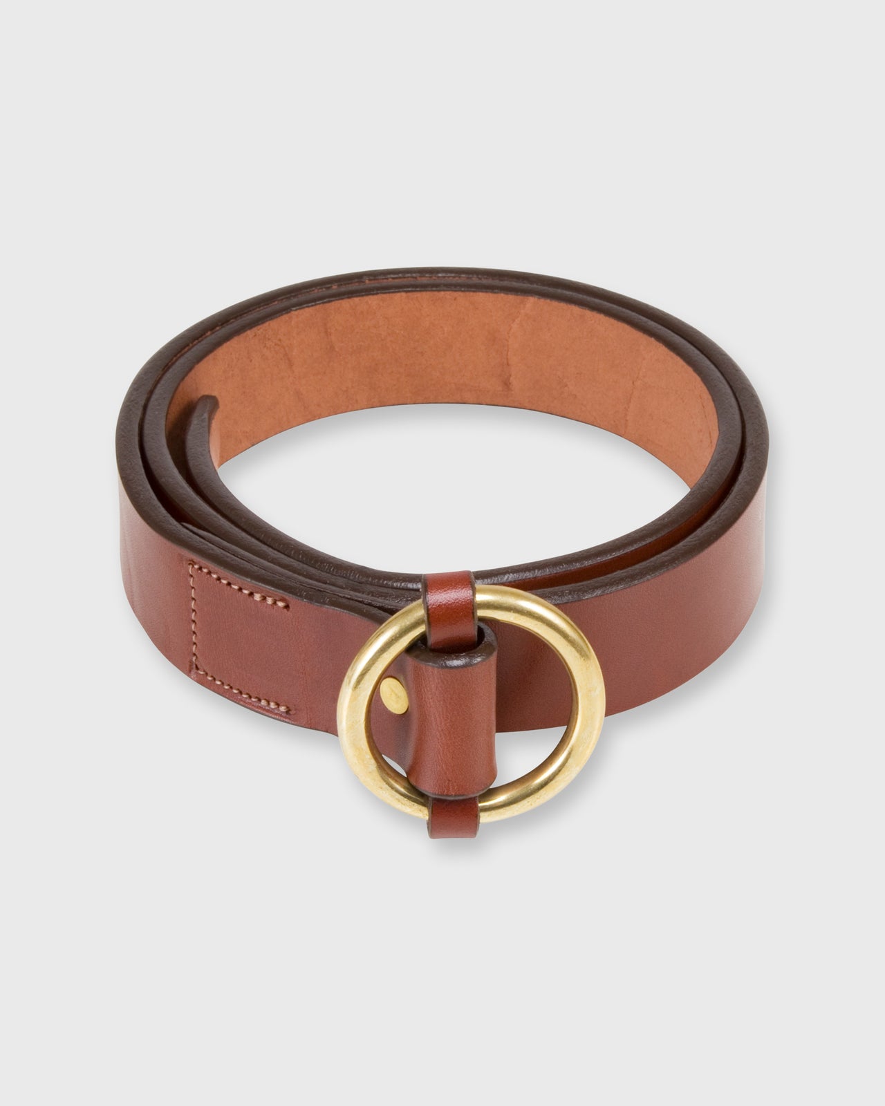 1.25" O-Ring Belt in Oak Bridle