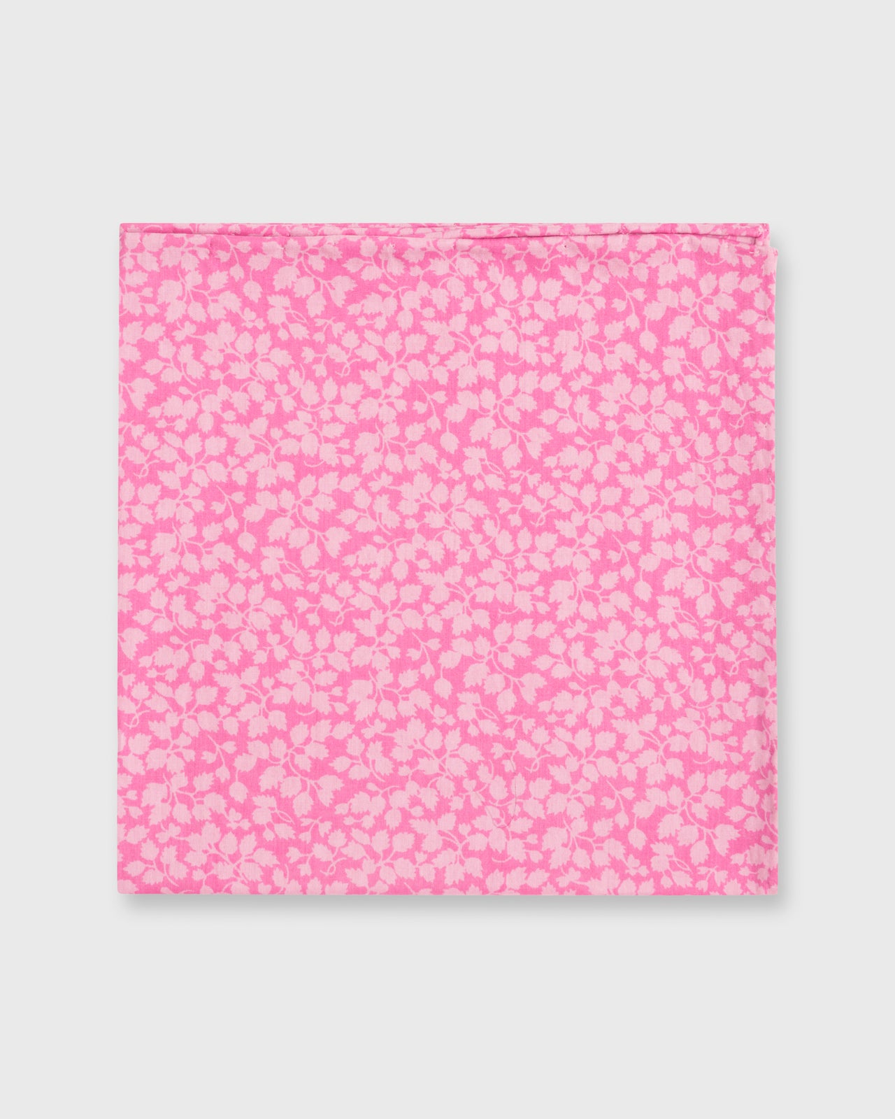 Hand-Rolled Cotton Print Pocket Square in Pink Glennjade Liberty Fabric