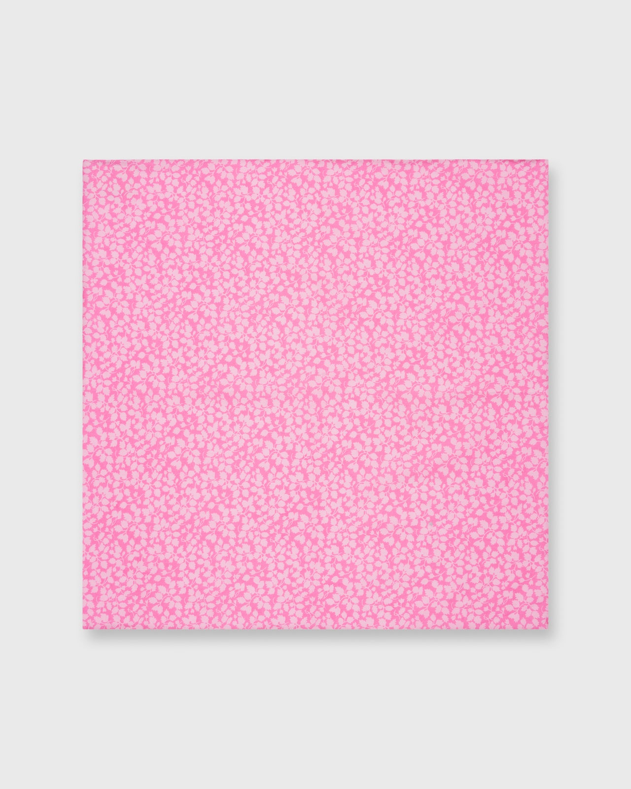 Hand-Rolled Cotton Print Pocket Square in Pink Glennjade Liberty Fabric