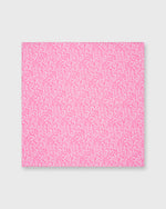 Load image into Gallery viewer, Hand-Rolled Cotton Print Pocket Square in Pink Glennjade Liberty Fabric
