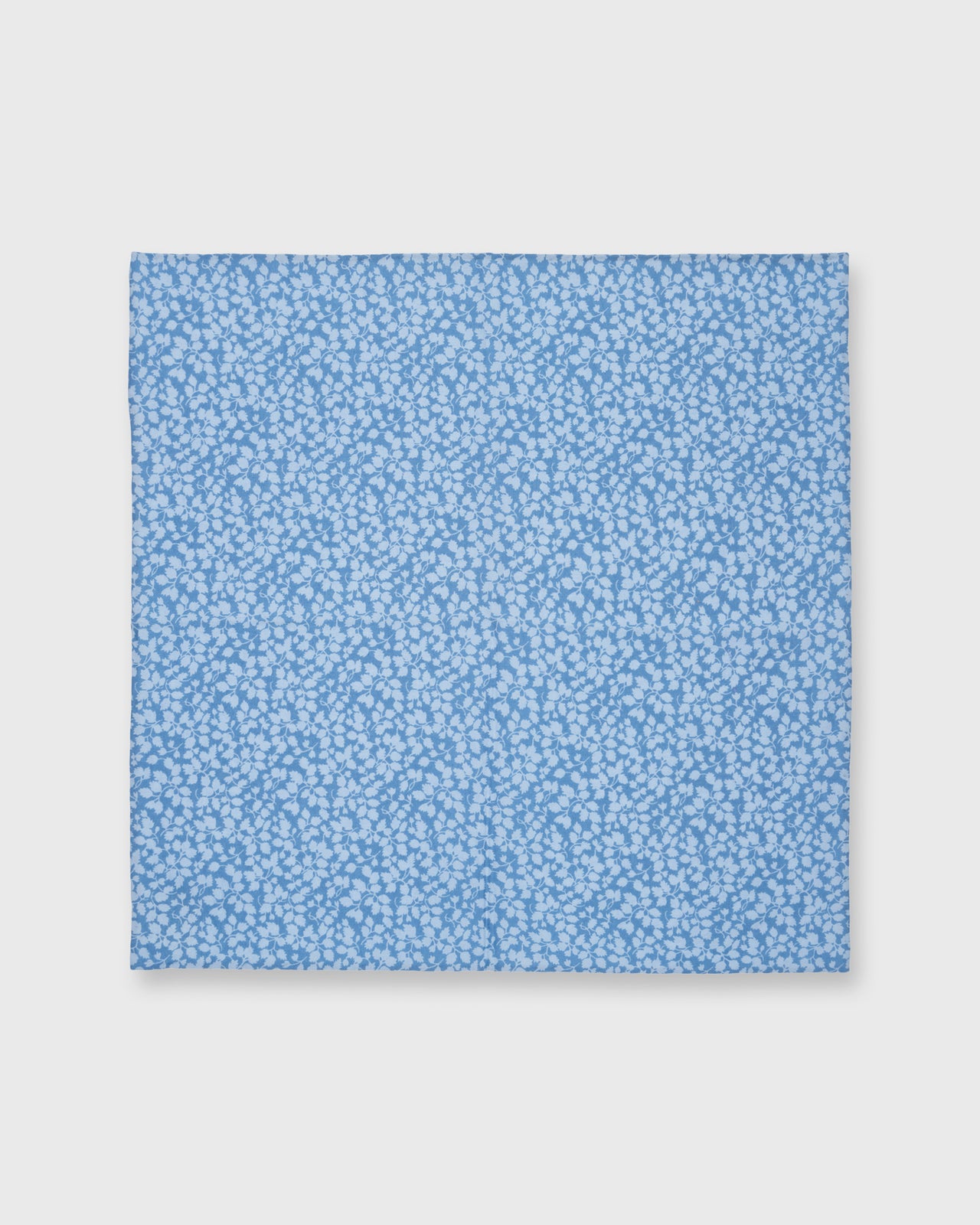 Hand-Rolled Cotton Print Pocket Square in Blue Glenjade Liberty Fabric