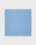 Load image into Gallery viewer, Hand-Rolled Cotton Print Pocket Square in Blue Glenjade Liberty Fabric
