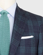 Load image into Gallery viewer, Virgil No. 2 Jacket in Navy/Seaglass Plaid Hopsack
