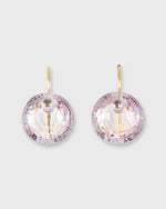 Load image into Gallery viewer, Round Gem Earrings in Amethyst/Tanzanite
